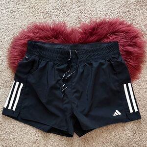 Adidas Women's Black and White Athletic Shorts